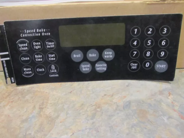 Electrolux / Frigidaire  WCI  316419704   Range   ( Black)  Control (Overlay)