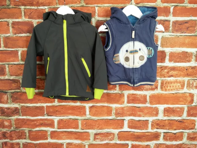 Baby Boys Bundle 18-24 Months Tu H&M Sport Hoodie Jacket Sleeveless Gilet 92Cm