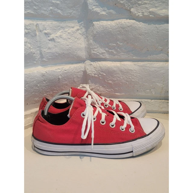 Converse Women 8 Men 6 RED NAVY DT Chuck Taylor All-Star Shoes 135579F 2-Tongue
