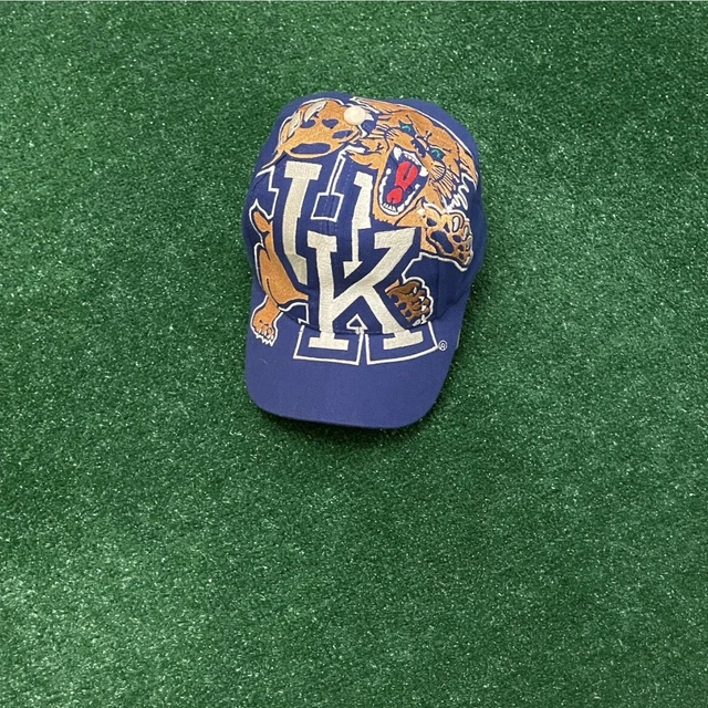 Vintage 90s University of Kentucky Wild Cats Big Logo VTG SnapBack Hat The Game