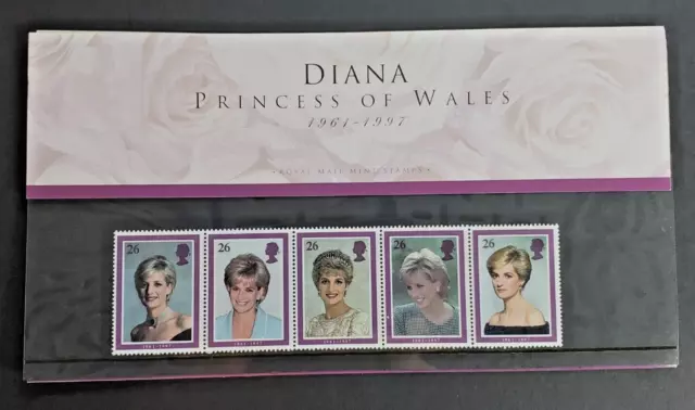 Royal Mail Mint Stamps Diana Princess Of Wales 5 Stamps Collection - MNH