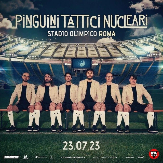 3 Biglietti Concerto Pinguini Tattici Nucleari a Roma il 23/07/2023