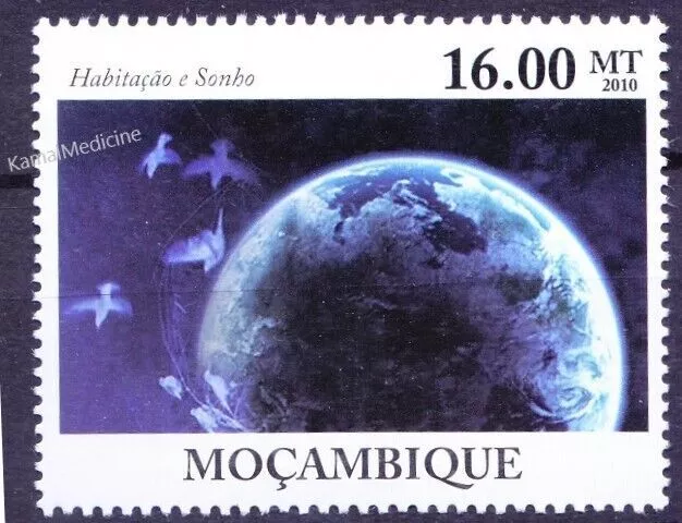 Mozambique 2010 MNH, World Development of Electrical Energy, Planets, Earth [Ts]