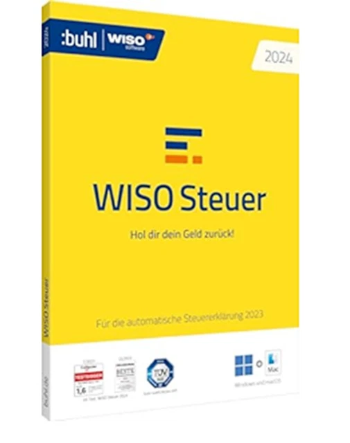 WISO STEUER 2024 für die Steuererklärung 2023 - DVD - Version (Windows / macOS) EUR 28,10 ...