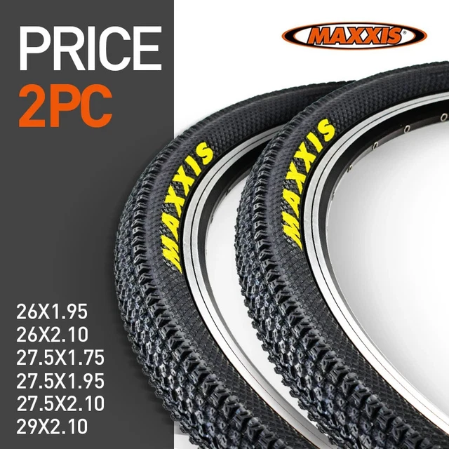 2 Maxxis Larsen Oriflamme MTB Tires 26x2.0 Folding - 120 TPI Knobby Tread