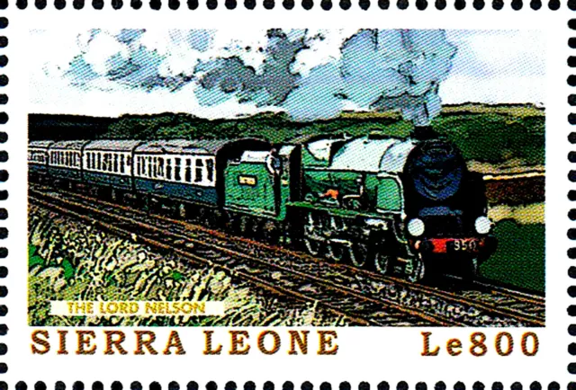 MNH postfrisch Eisenbahn Dampflok Lokomotive Zug Lord Nelson Klasse England /111