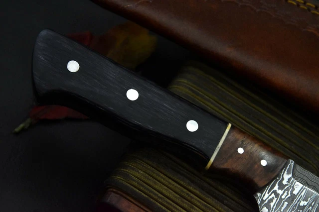 Custom Hand Forged Damascus Steel Hunting Knife Handmade,9.4"OAL (Q655) 6