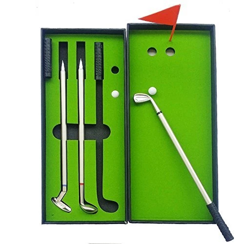 Golf Gifts for Men Women Golf Pen Gift Set Novelty Mini Desktop Golf