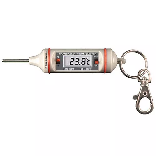 Traceable WD-90000-29 Extreme-Acc Digi Thermometer w 1 SS Probe, NIST