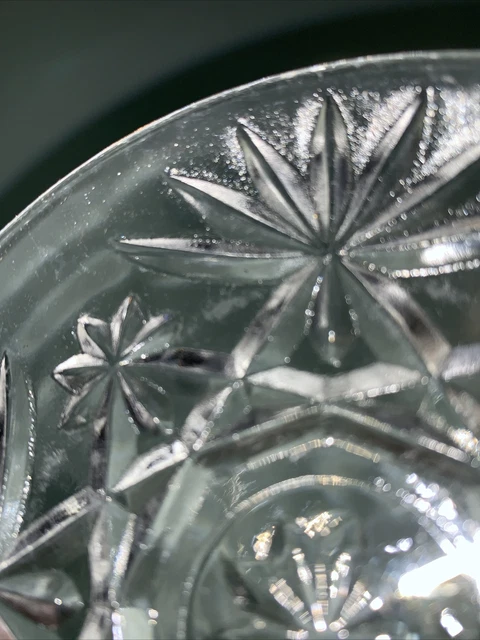 8 Hawkes? American Brilliant Cut Glass Plates 4 1/2” Wide Perfect 6