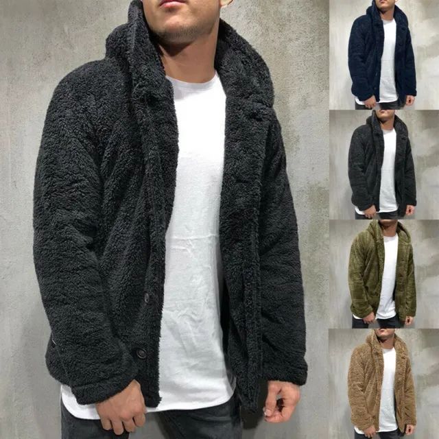 Stylish and Comfortable Men's Parka Winter Jacket Warm Faux Fur Hooded
