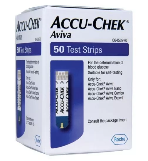 Accu-Chek™ Aviva Blood Glucose Test Strips 50 ~ Expiry 31/07/2023