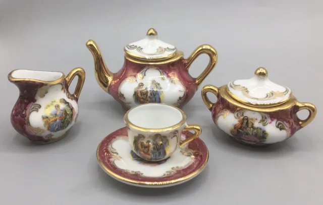 Seve Limoges Miniature Tea Set