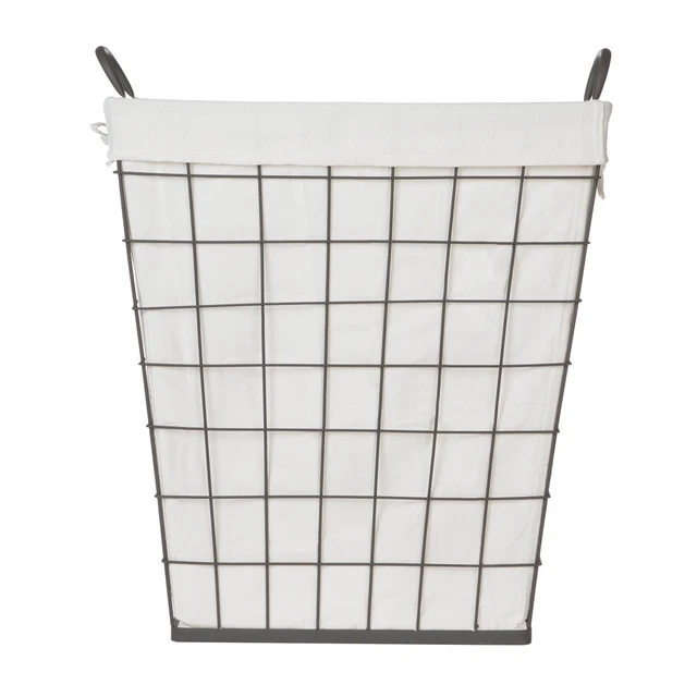 Better Homes & Gardens Heavy-Gauge Wire Laundry Basket, Dark Zinc Better Homes & Gardens Heavy-Gauge Wire Laundry Basket, Dark Zinc