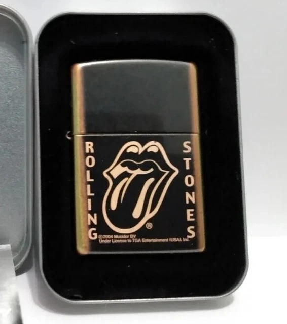 Zippo 2004 B 04 Rolling Stones Mocha Latte Brass Insert