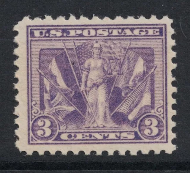 Scott 537- Mnh- WWI Victoire Édition, Flags De Allies- 3c 1919- Inutilisé Mint
