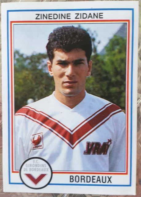 Carte Rookie Zinedine Zidane - Girondins De Bordeaux 1995 - Onze Mondial