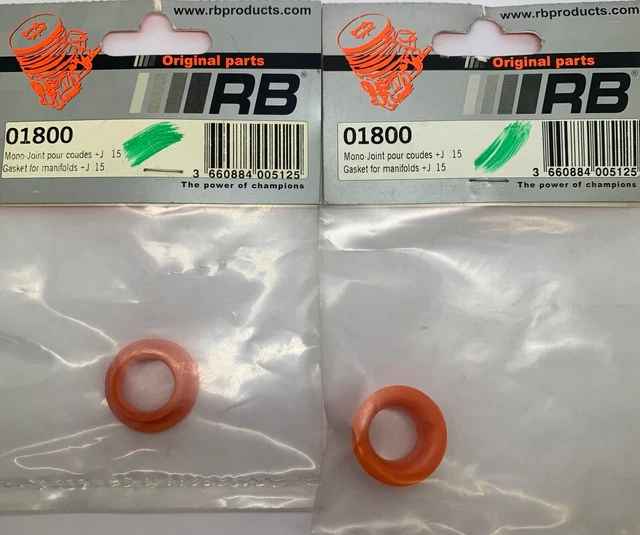 Exhaust Elbow Gasket J-15 1/10e 01800 R&B Lot of 2 Exhaust Elbow Gasket J-15 1/10e 01800 R&B Lot of 2