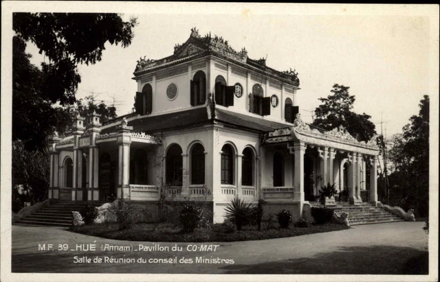 Hue Annam Vietnam Pavillon du Co-Mat c1915 Real Photo Postcard