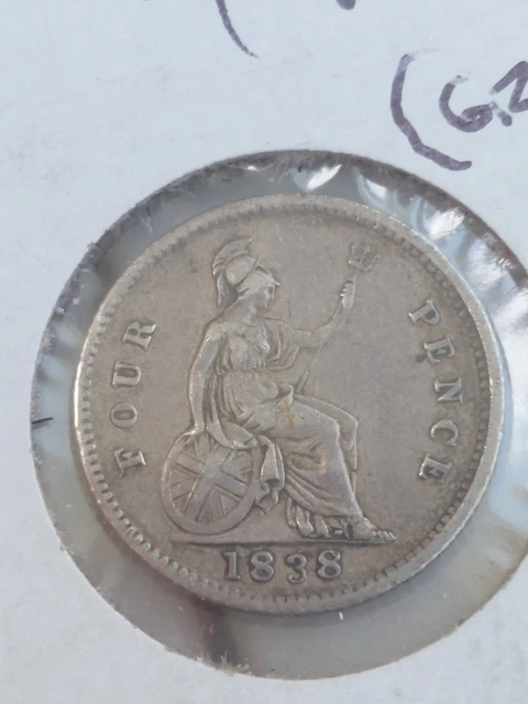 GREAT BRITAIN Queen Victoria - 4 Pence - 1838