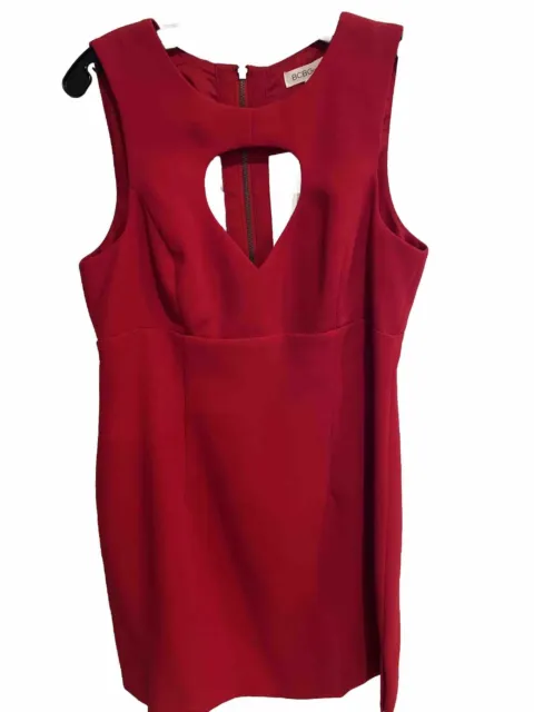 BCBGgeneration Red Mini Dress with Heart Cutout size 12 . Beautiful/sexy! NWT