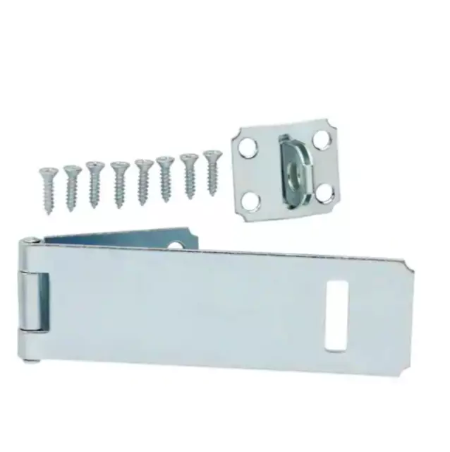 Everbilt 6 in. Zinc-Plated Latch Post Safety Hasp Door Gate Cabinet Bolt 16076