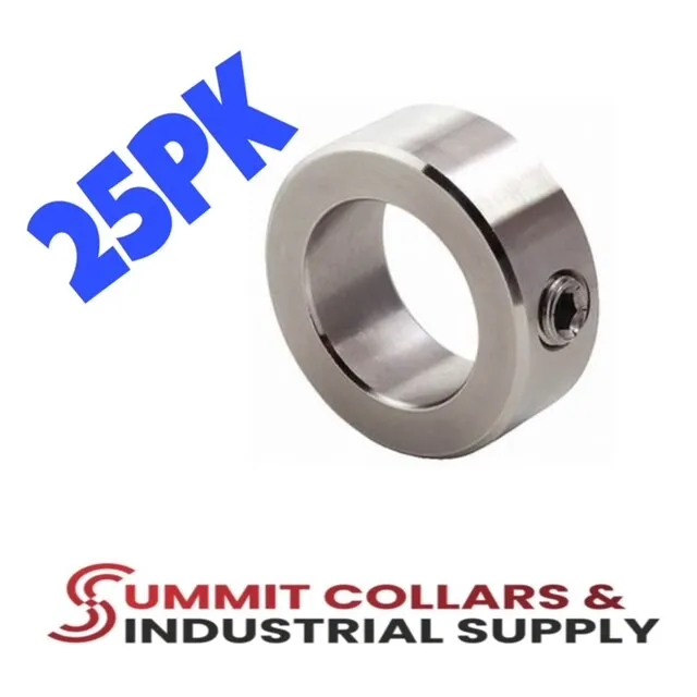 (25) 3/4" Stainless Steel Shaft Collar Set Screw  Stop Css-75-25