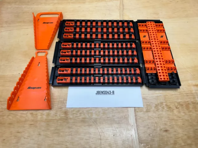 Snap-on Tools NEW ORANGE 6pc Socket / Wrench / Bit Organizer Set KAERNADD6OR