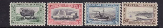 Falkland Is. - SG 127/30 - m/m - 1933 - 1/2d - 2d - CENTENARY