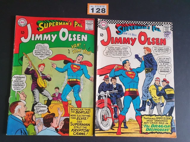 SUPERMAN'S PAL JIMMY OLSEN #88 + 91 DC COMICS 1965/66 VNC x 2 JOLIES ...