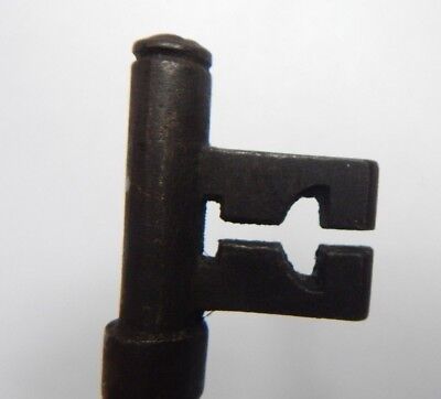 19th c Victorian 5 inch bridge Ward Lock  Key flat Bow  genuine x7 2