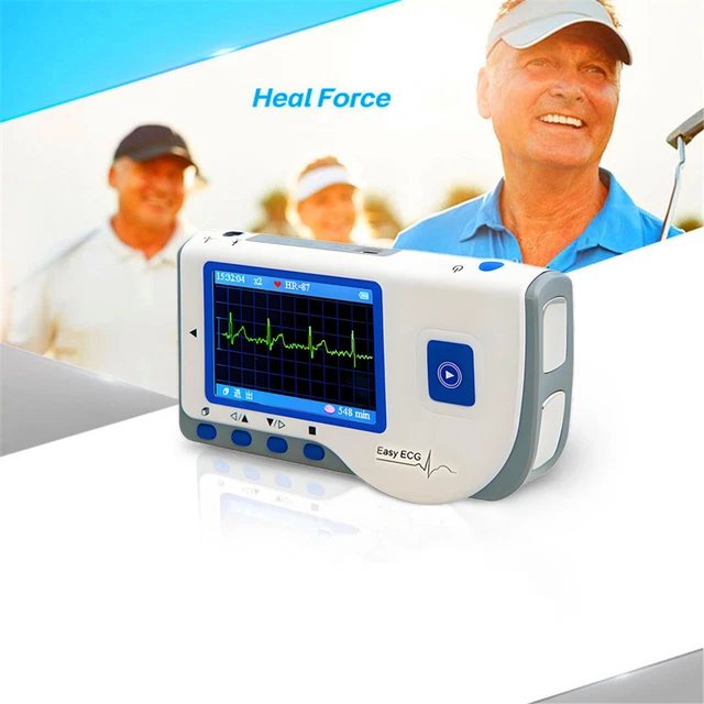 PRINCE 180B HANDHELD ECG EKG Portable Monitor Electrocardiogram LCD FDA ...