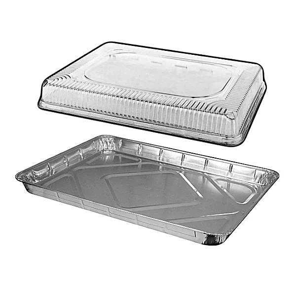 Handi-Foil Half 1/2 Size Sheet Cake Aluminum Foil Pan w/Clear High Dome Lid 20PK 3