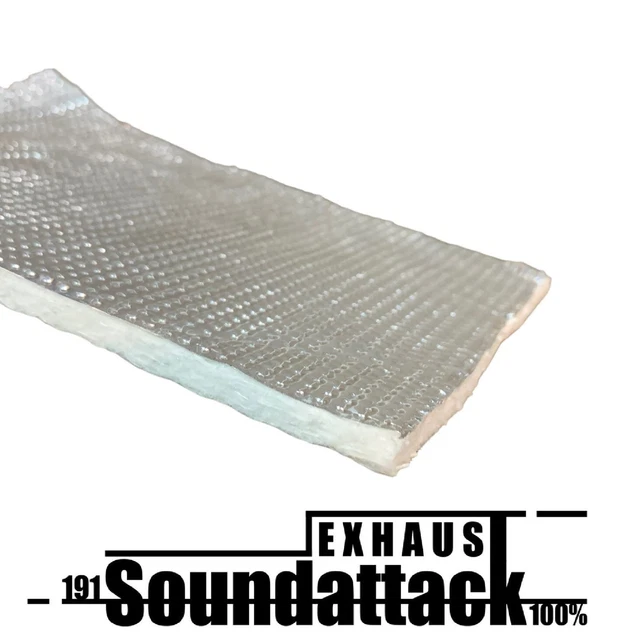 Abdeckfolie Auto Hitzeschutzmatte 50x50cm Selbstklebend – Aluminium & Fiberglas, Hitzebeständig Bis 550°C DL-Racing Hitzeschutz 1mm