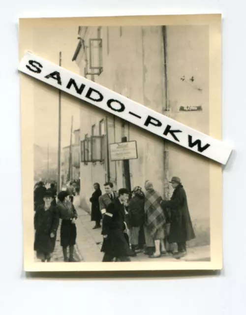 3 Fotos Ghetto Radom,Ul.Zytnia Verbotsschild,Judaika,Holocaust 1941