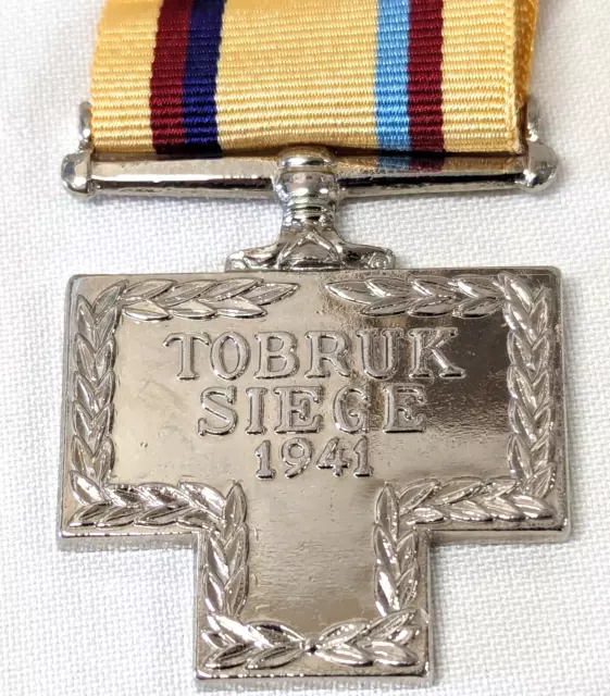 WW2 Australian Rats of Tobruk Siege Medal - named 1941 R. Harris