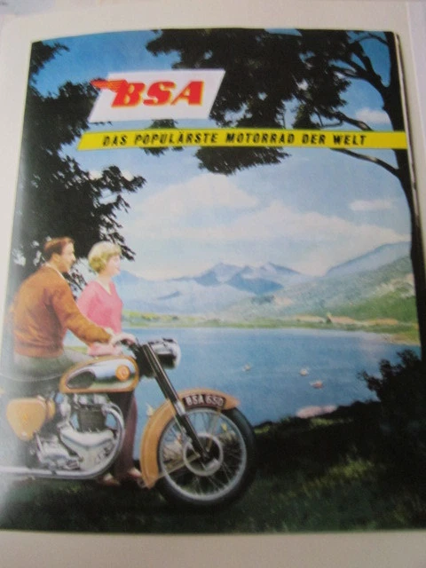MOTORRAD ARCHIV EDITION Faksimile 1029E BSA Das Original-Prospekt 1959 ...