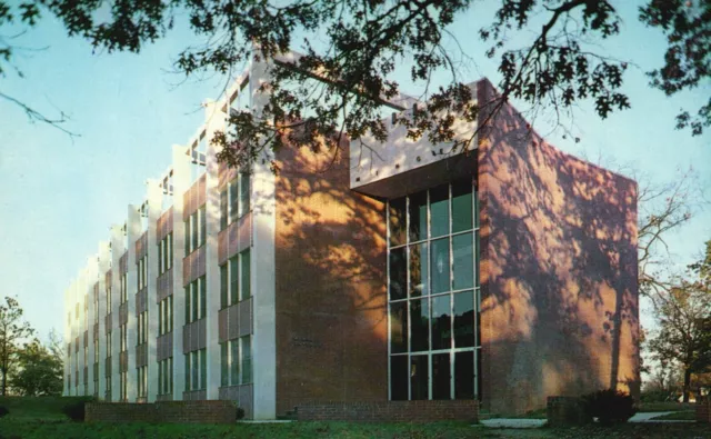 Postcard NC Hickory Minges Science Bldg Lenoir Rhyne College Vintage PC f7739