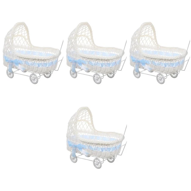4x Cesta de almacenamiento tejida de favores de fiesta cesta de regalo cesta de embalaje