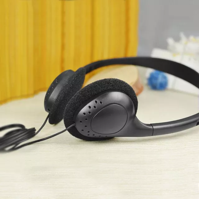 Wired Cellular Wired Headset Black Headphone Headworn Wired Headset  Gift