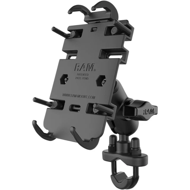 Supporto cellulare Quick-Grip L con supporto manubrio U-Bolt Ram Mount