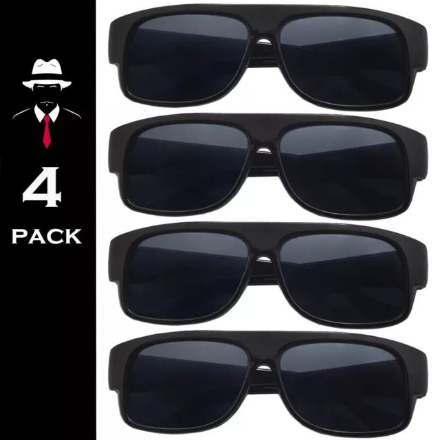 Eazy E Sunglasses 4 Pack Super Dark Lens OG Gangster Style Sunglasses New Sun