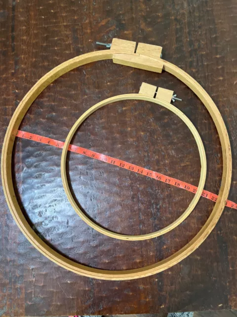 Gibbs Mfg Co Quilting Hoop, Round, with Stand Made in USA 22”