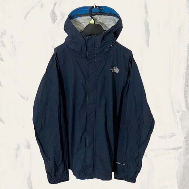 Giacca con cappuccio leggera da uomo blu The North Face Hyvent DT (taglia L) T343