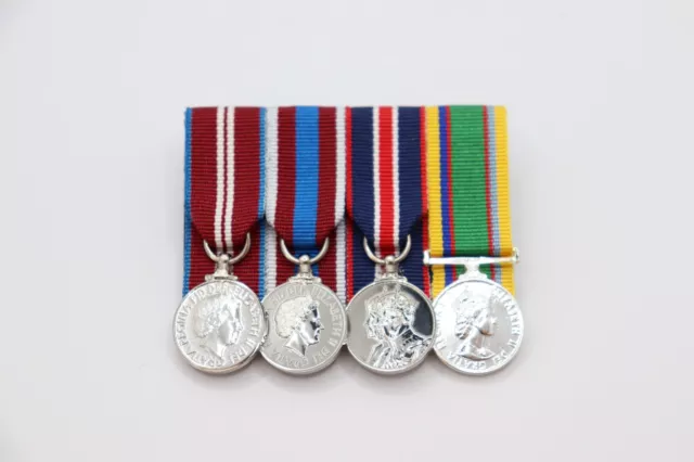 Queens Diamond Platinum Jubilee Coronation Cadet Force Mounted Miniature Medals