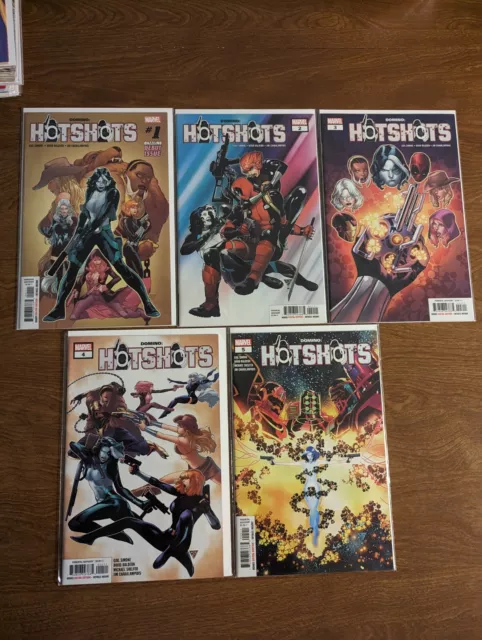 Domino: Hotshots #1-5 (2019) Black Widow, Deadpool, Iron Man, Simone, Marvel,