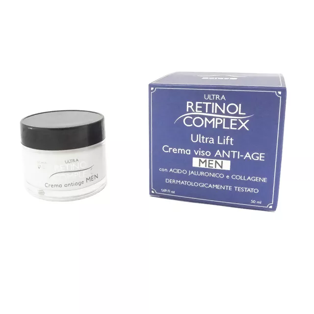 Retinol Complex Ultra Lift Men Crema Viso Anti-Age Con Acido Jaluronico 50Ml