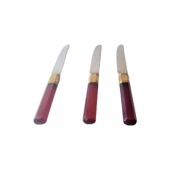 Rae Dunn Everyday Collection Set of 5 Stainless Steel Knives with Sheaths-  Chef, Paring, Bread, Santoku Knives- (Black)