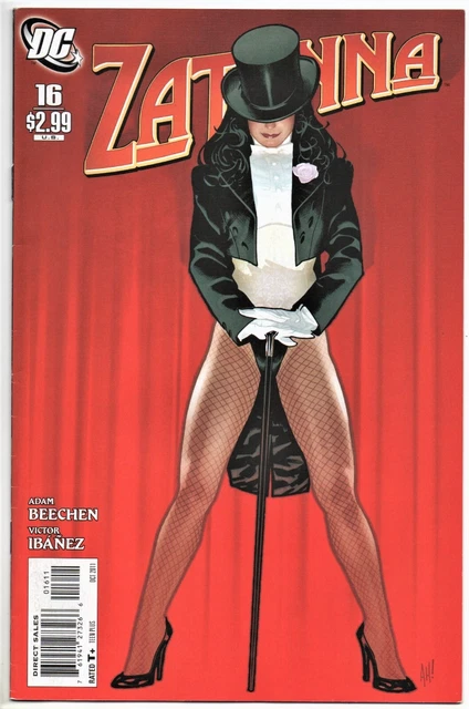 Zatanna #16. Adam Hughes Cover Rare Final Issue. Beechen Ibanez Dc 2011 8.5/9