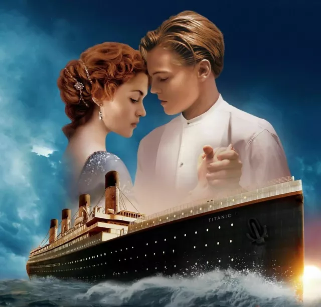 Titanic Film Poster - Large Wall Art Framed Canvas Picture 20X20 Inch